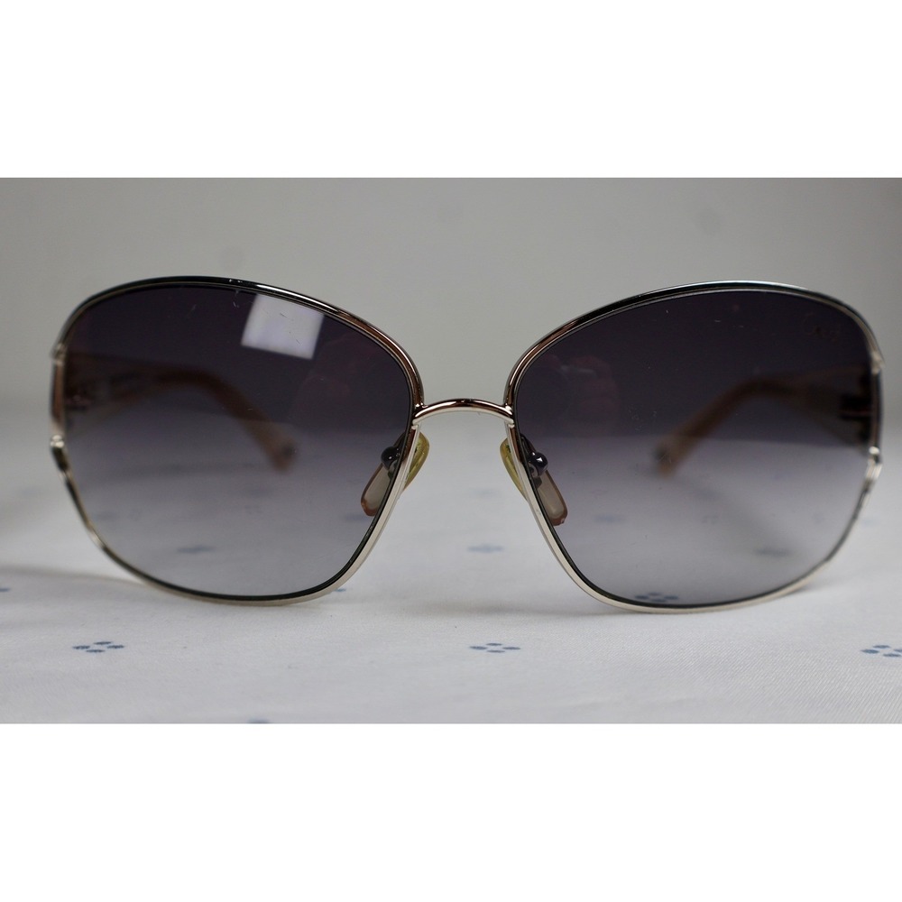 Coach ALYSSA S565 Crystal Sunglasses Designer Silver Frames Eyewear Women's Y2K - Picture 2 of 13